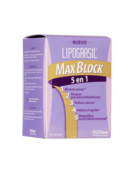 LIPOGRASIL MAXBLOCK 5 EN 1 120 120 CAPSULAS