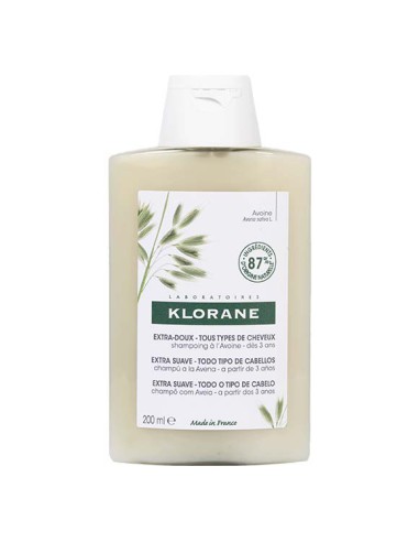CHAMPU KLORANE LECHE DE AVENA 200 ML.