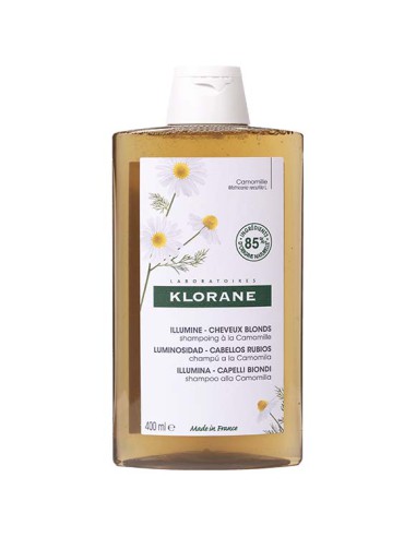 CHAMPU KLORANE REFLEJO CAMOMILA 400 ML.
