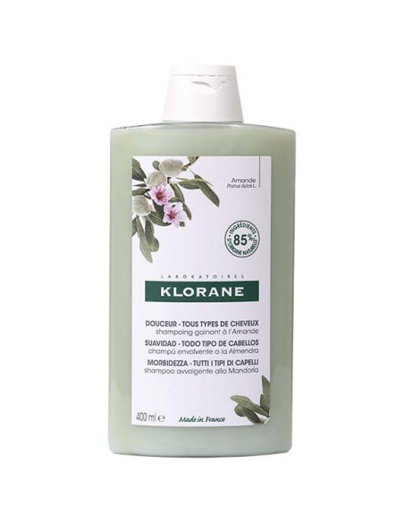 CHAMPU KLORANE LECHE DE ALMENDRAS 400 ML.