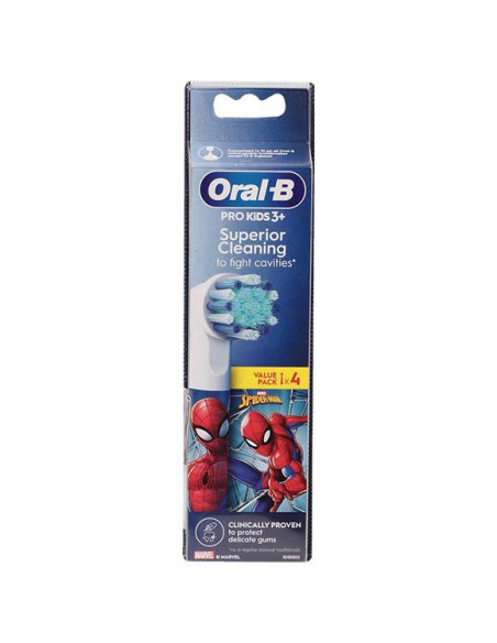ORAL-B RECAMBIO CEPILLO SPIDERMAN 4 UNIDADES