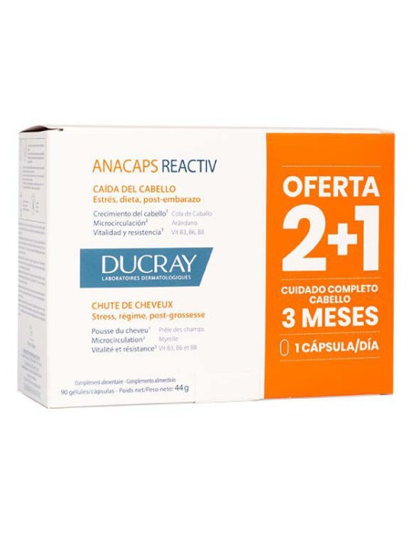 ANACAPS REACTIV CABELLO UÑAS DUCRAY 3 MESES