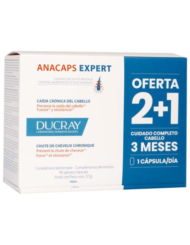 ANACAPS EXPERT DUCRAY ANTICAIDA 3 MESES