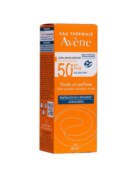 AVENE SPF 50+ FLUIDO SIN PERFUME 50 ML