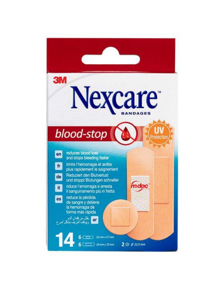 NEXCARE BLOOD STOP APOSITO ADHESIVO SURTIDO 14 M