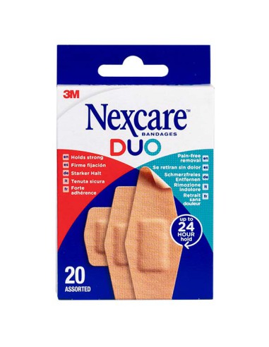 NEXCARE DUO  3M 20 TIRAS SURTIDAS
