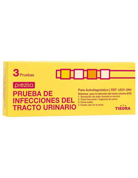 TEST DETECCION INFECCION URINARIA EXACTO 3 UNIDA