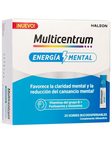 MULTICENTRUM ENERGIA MENTAL 20 SOBRES BD