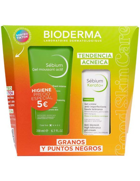 BIODERMA PACK SEBIUM KERATO+ GEL MOUSSANT