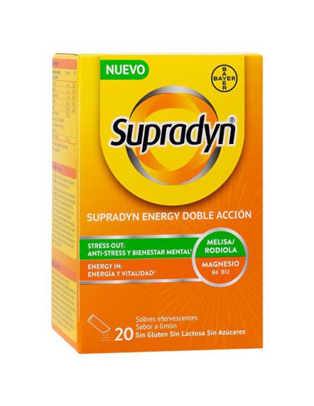SUPRADYN ENERGY DOBLE ACCION 20 SOBRES EFERVESCE