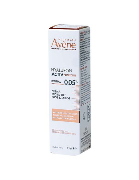 AVENE HYALURON ACTIV RETINAL OJOS Y LABIOS 15 M