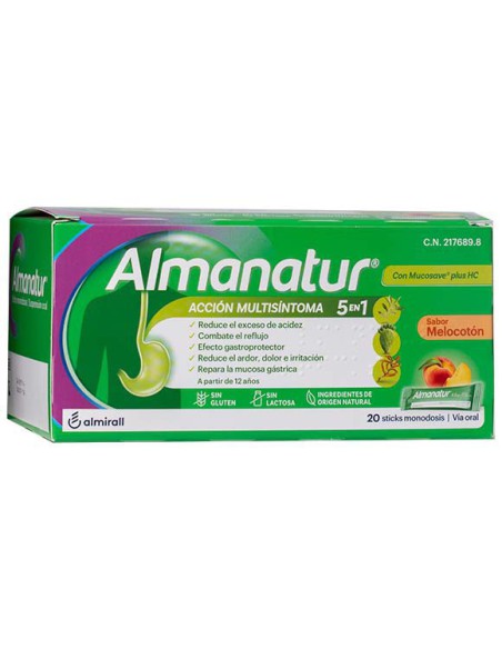 ALMANATUR SUSPENSION ORAL 20 STICKS 15 ML SABOR