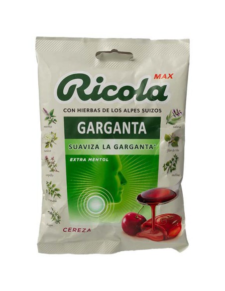 RICOLA MAX CARAMELOS AZUCAR BOLSA  SABOR CEREZA