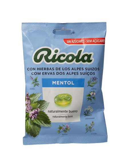 RICOLA CARAMELOS SIN AZUCAR  BOLSA SABOR MENTOL