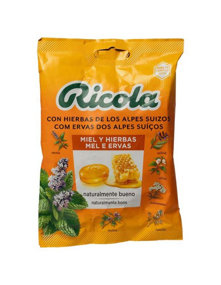RICOLA CARAMELOS AZUCAR BOLSA  MIEL  HIERBAS