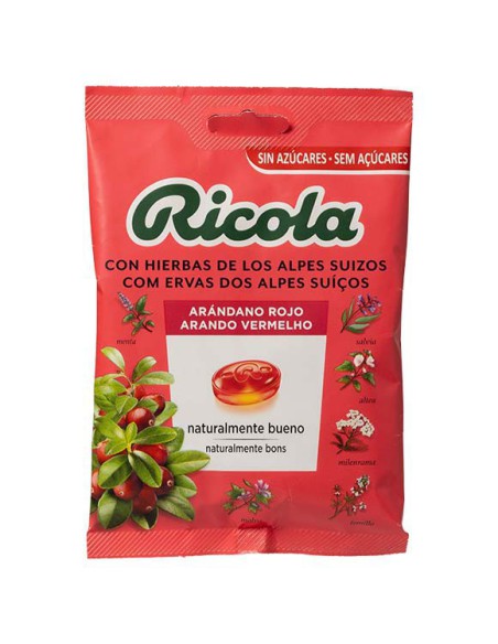 RICOLA CARAMELOS SIN AZUCAR  BOLSA ARANDANO ROJO