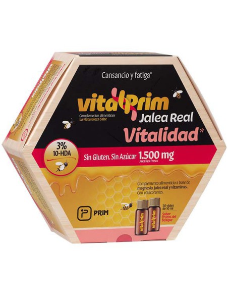 VITALPRIM JALEA REAL VITALIDAD  20 VIALES FRUTOS