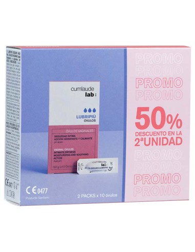 CUMLAUDE DUPLO LUBRIPIU OVULOS 2º UD 50%