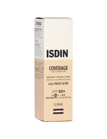 ISDIN COVERAGE SPF  50+ COLOR 1.0 PEARL 30G.