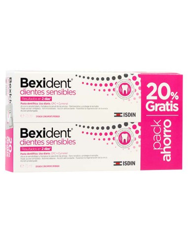 DUO BEXIDENT DIEN SENSI PASTA 2X75ML...