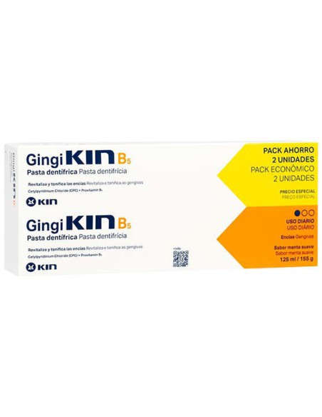 GINGIKIN B5 PASTA DENTAL DUPLO 2X125 ML