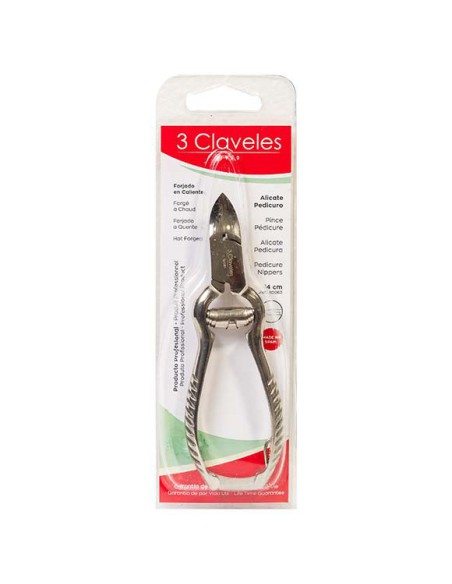 ALICATES PEDICURA 14 CM 3 CLAVELES