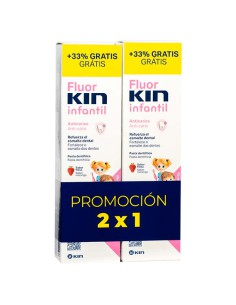 FLUORKIN INFANTIL PASTA FRESA 75+25 ML 2X1