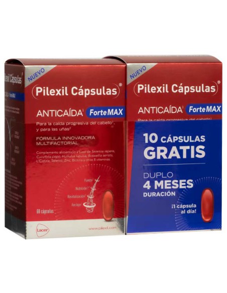 PILEXIL FORTE MAX DUPLO 60 CAPSULAS+10 CAPSULAS
