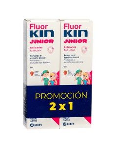 FLUORKIN JUNIOR GEL FRESA 75 ML 2X1