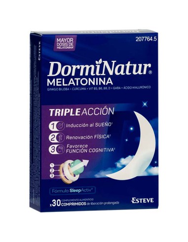 DORMINATUR TRIPLE ACCION 30 COMPRIMIDOS LIBERACI