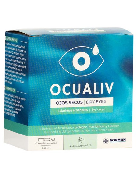 OCUALIV OJOS SECOS 20 MONODOSIS 0,35 ML
