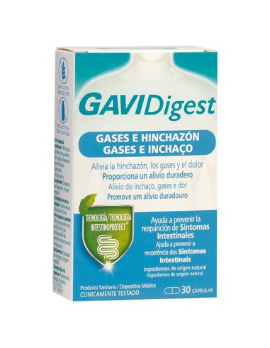 GAVIDIGEST GASES E HINCHAZON 30 CAPSULAS