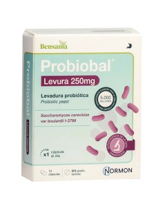 PROBIOBAL LEVURA 250 MG 10 CAPSULAS