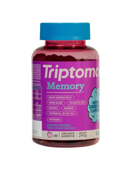 TRIPTOMAX MEMORY 60 GUMMIES SABOR FRESA MANZANA