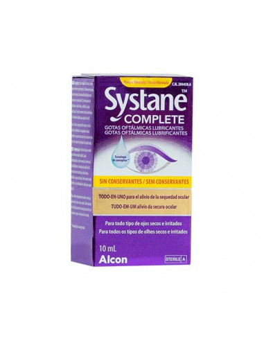 SYSTANE COMPLETE GOTAS OFTALMICAS 10 ML SIN CONS