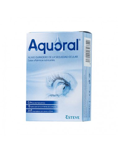 AQUORAL GOTAS OFTALMICAS 20 MONODOSIS 0,5 ML.