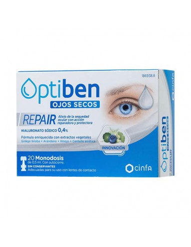 OPTIBEN OJOS SECOS REPAIR 20 MONODOSIS