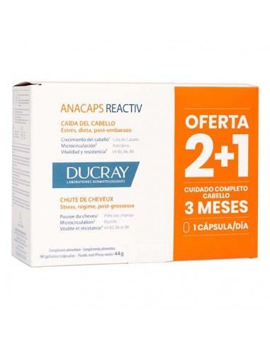 ANACAPS REACTIV CABELLO  UÑAS DUCRAY 3 MESES