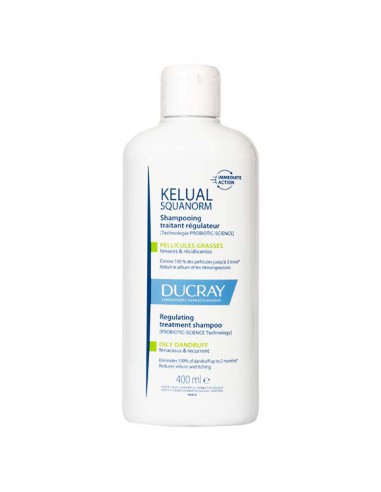 KELUAL SQUANORM CHAMPU DUCRAY CASPA GRASA 400 ML
