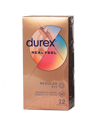 PRESERVATIVOS DUREX REAL FEEL SIN LATEX 12 UNID
