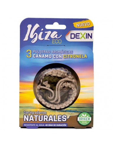 DEXIN PULSERA IBIZA CAÑAMO 3 UNIDADES
