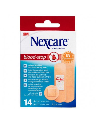 NEXCARE BLOOD STOP APOSITO ADHESIVO SURTIDO 14 M