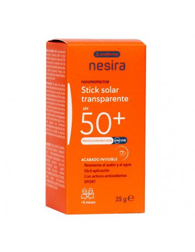 ACOFARMA NESIRA STICK SOLAR TRANSPARENTE SPF 50+