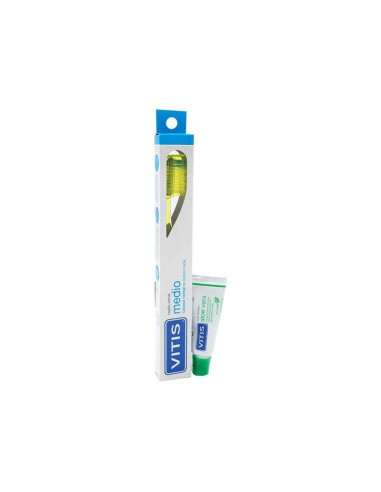 CEPILLO DENTAL VITIS MEDIO + PASTA 15 ML