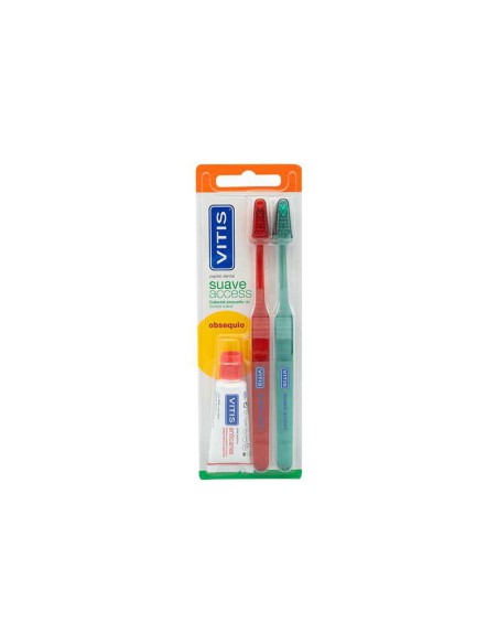 CEPILLO DENTAL DUPLO VITIS ACCESS SUAVE BLISTER