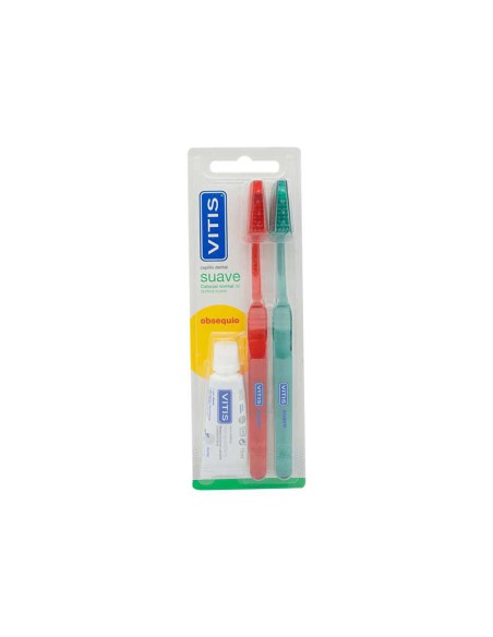 CEPILLO DENTAL VITIS SUAVE DUPLO PACK