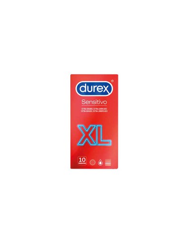 PRESERVATIVOS DUREX SENSITIVO XL  10...