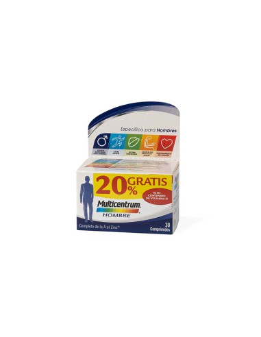 MULTICENTRUM HOMBRE 30 COMPRIMIDOS...
