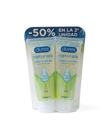 DUREX NATURALS DUPLO LUBRICANTE...