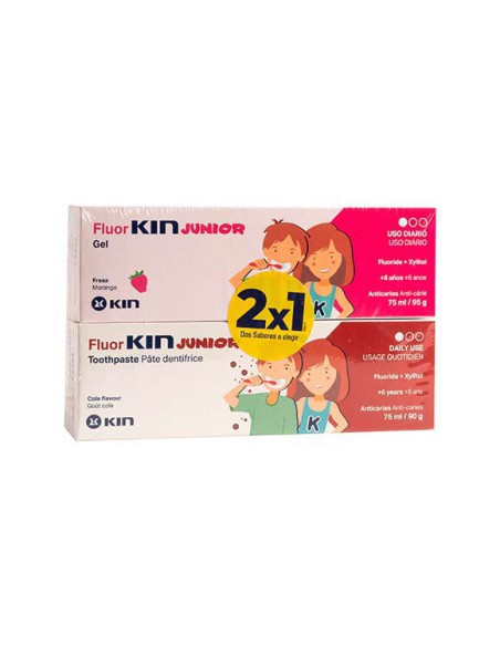 FLUORKIN JUNIOR GEL FRESA 75 ML
